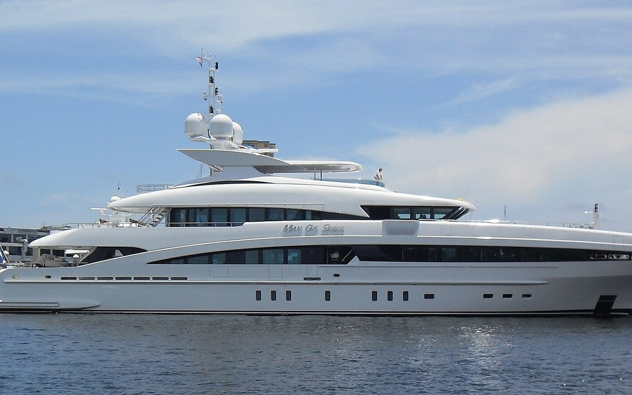 Yachts moored at a Fort Lauderdale marina